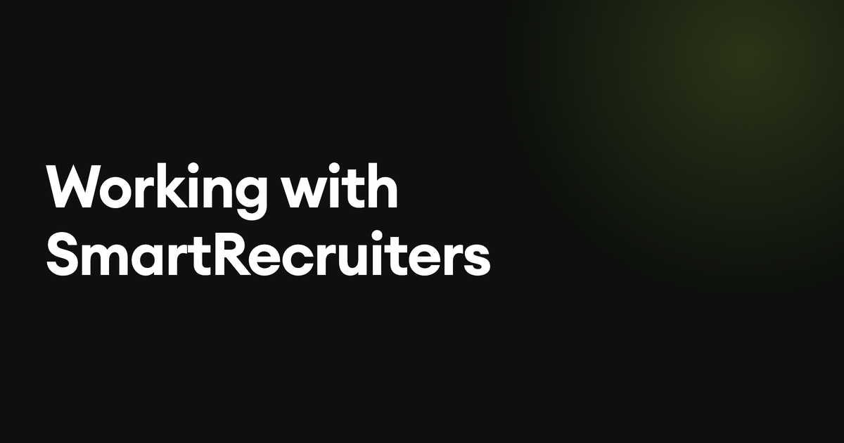 Working with SmartRecruiters