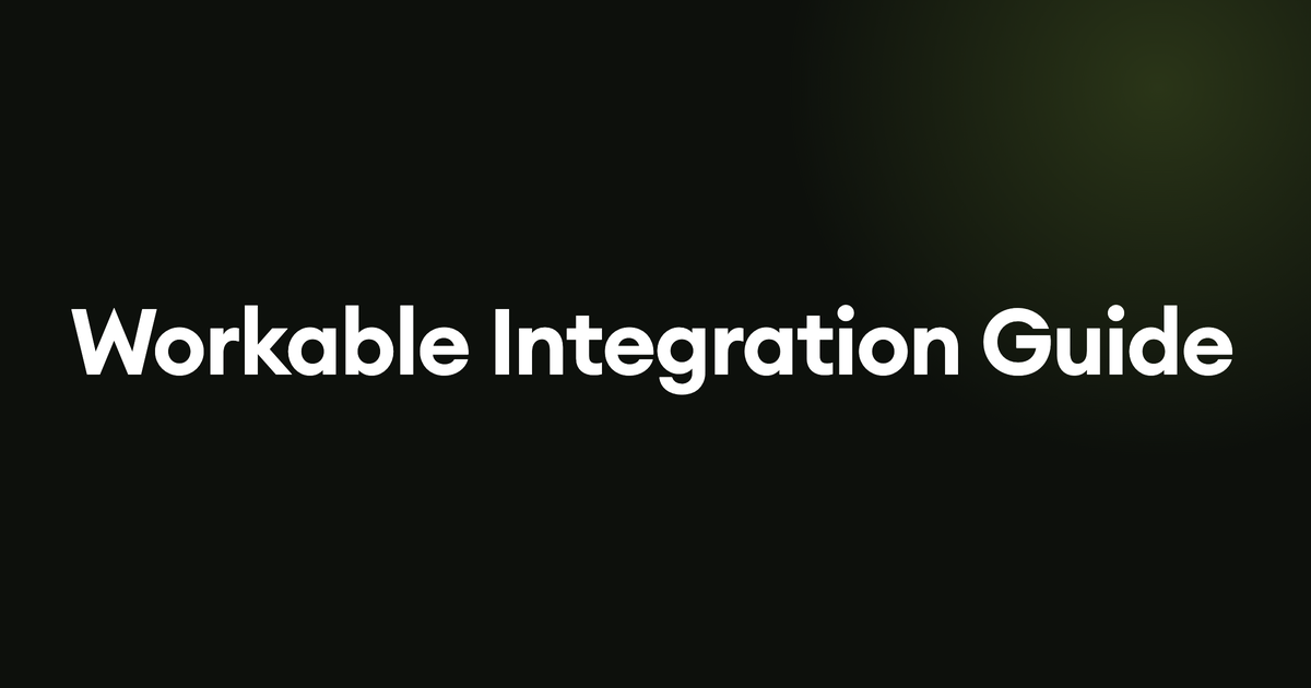 Workable Integration Guide